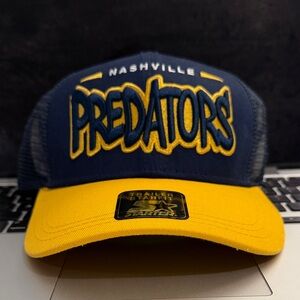 STARTER Nashville Predators Blue and Yellow Cap